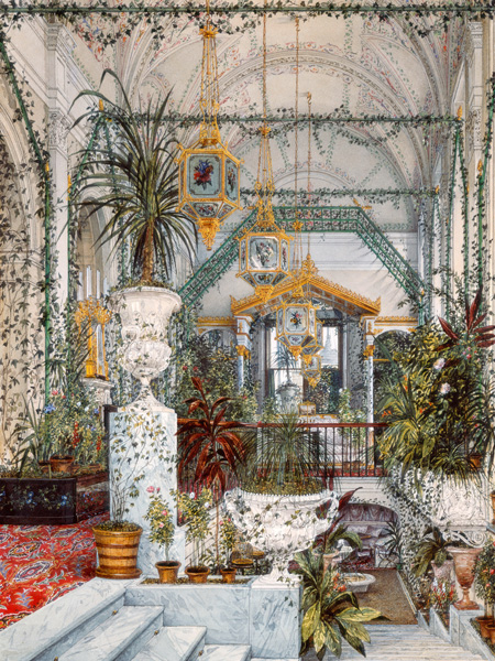 obra Interiors of the Winter Palace: the Winter Garden