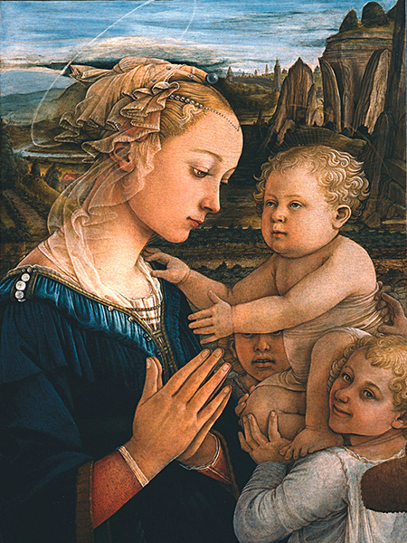 obra Madonna col Bambino e angeli (detail)