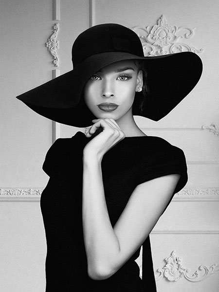 obra Lady with a hat