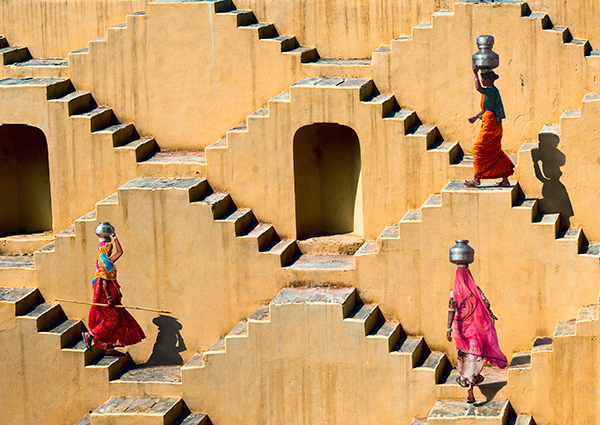 obra Stepwell in Jaipur, India
