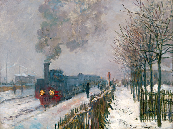 obra Le train dans la neige