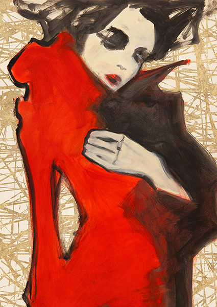 obra Feminine Red (detail)