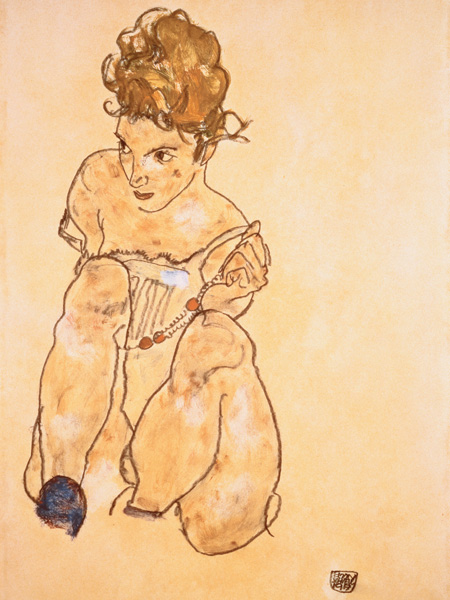 obra Seated Girl in Slip